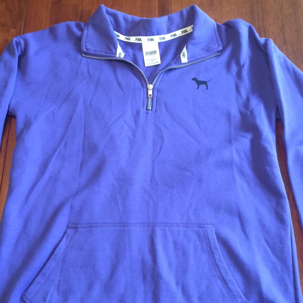 Purple/blue PINK quarter zip